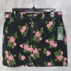 Women's High Rise Corduroy Mini Skirt Size 18